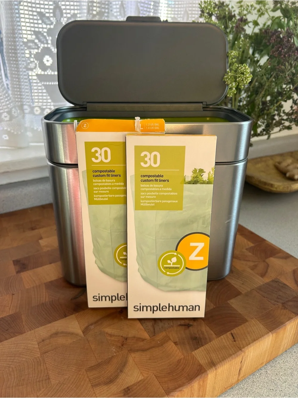 Simplehuman 4 Gallon Stainless Steel Compost Bin